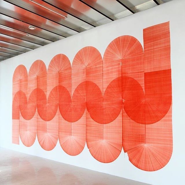 MattijsvBergen's tweet photo. More amazingness by @thomastrum. I love how this layering comes trough the work. And this colour! ❤️🧡.
.
.
.
#thomastrum #lines #orangered #redorange #art #dailyart #artist #inspiration #lookslike #pleats #plisse #mattijs #mattijsvanbergen https://t.co/x94BattHdy https://t.co/3q7V8NfVvZ
