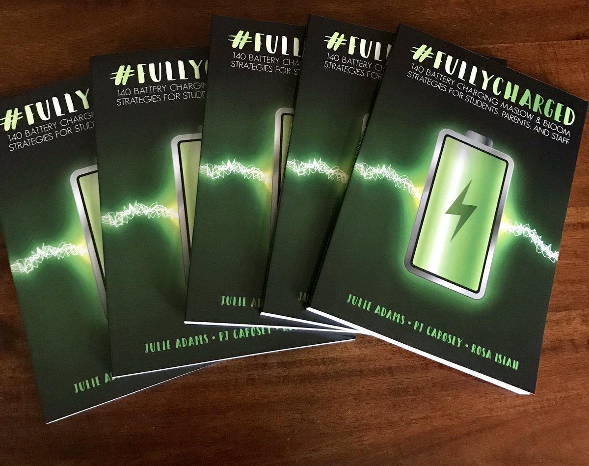 PJCaposey's tweet photo. Hey!!! Get after it today because it’s #FullyCharged #FreeBookFriday - Quote tweet this with your school hashtag to be entered into a random drawing and win a copy. Winners notified Monday. https://t.co/KM3aqjSgzG