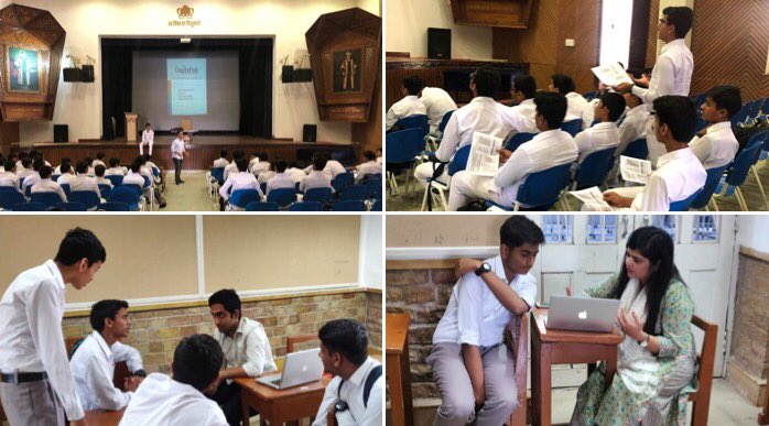 CogitoHub's tweet photo. Delighted to be at @TheScindiaSchl, one of India's best boarding schools for boys, to help them know more about the multitude of Career Opportunities, Subjects, Colleges that are best suited. Students took https://t.co/1G4VKh3atV Career Assessment to make #RightCareerDecisions https://t.co/JWIVmhiYdc