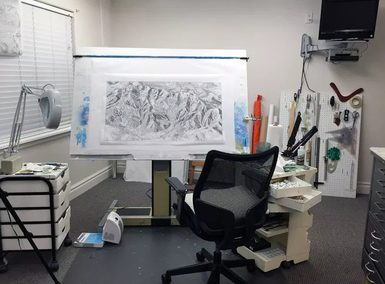 JulesGrandin's tweet photo. 🎿❄🌍

Cet article de @grapheine présente le boulot de Pierre Novat, le seul « dessinateur de pistes » français !

De la photo aérienne initiale à la peinture finale à la main, ses cartes faussent la perspective pour monter l'ensemble du domaine skiable

https://t.co/4zU4ragLe2 https://t.co/5c7gf7oRjG