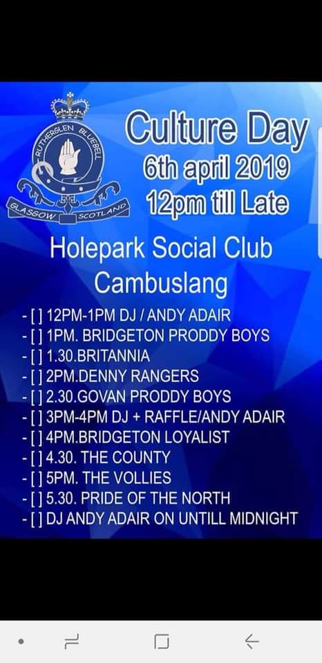 Well tomorrow is going to be a good day. We've got some of the best bands in Scotland 

Holepark Social Club. Cambuslang
Doors open at 12
£5 entry

Hope to see yous there