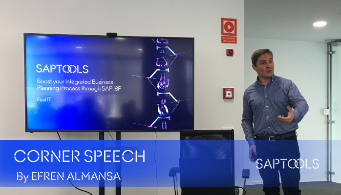 SaptoolsES's tweet image. En el Corner Speech de hoy, Efren Almansa nos ha hablado de Integrated Business Planning (Process). 

#CornerSpeech #Saptools #SAPIBP