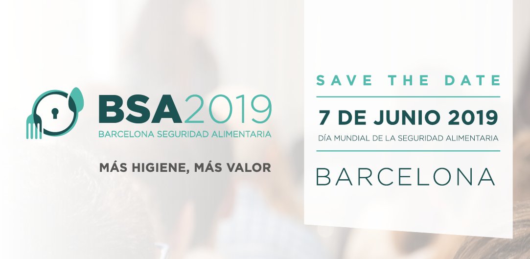 BioserConcept's tweet photo. ¡Apunta el 7 Junio en tu agenda! Es la fecha elegida para la 1ª edición del Barcelona Seguridad Alimentaria (BSA) con el lema “+Higiene, + Valor”. #TendenciasBioser #BSA #BarcelonaSeguridadAlimentaria
https://t.co/3r0MYMIDoX https://t.co/wB6o17h84e