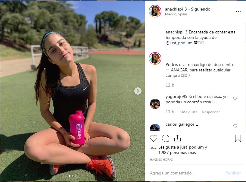 justpodium's tweet photo. Cada vez son más los deportistas que comparten la calidad de nuestros productos en sus redes sociales. Es el caso de Ana Carvajal en su cuenta de Instagram, lo puedes ver aquí 👉https://t.co/qKMRCT7JqA
En este caso nos muestra #plusrecoverium
👉https://t.co/0iGz5PlT1S https://t.co/WU5DJeu9IZ