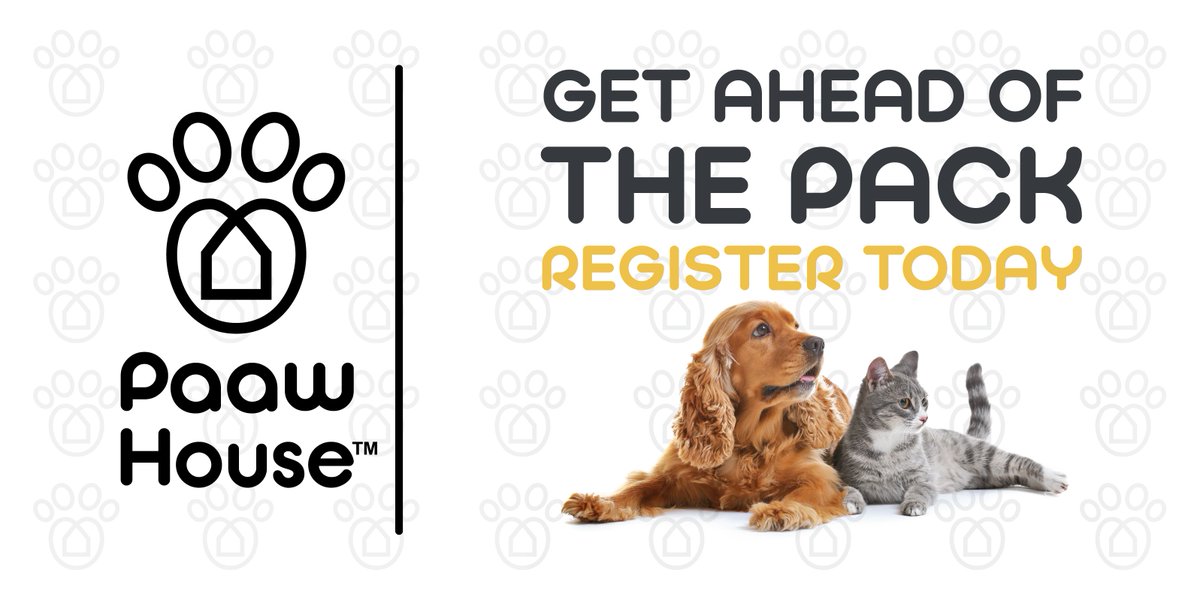 PAAW_House's tweet photo. Be the first to know when our site launches. We'll bring you #exclusivedeals on your favourite pet brands/services, a #petsnet, advice & tips from our guest experts, we'll be championing #animal #charities & much more! Register your pet today https://t.co/ubPB3sIq7x
#dog #cat https://t.co/MPZ79Powam
