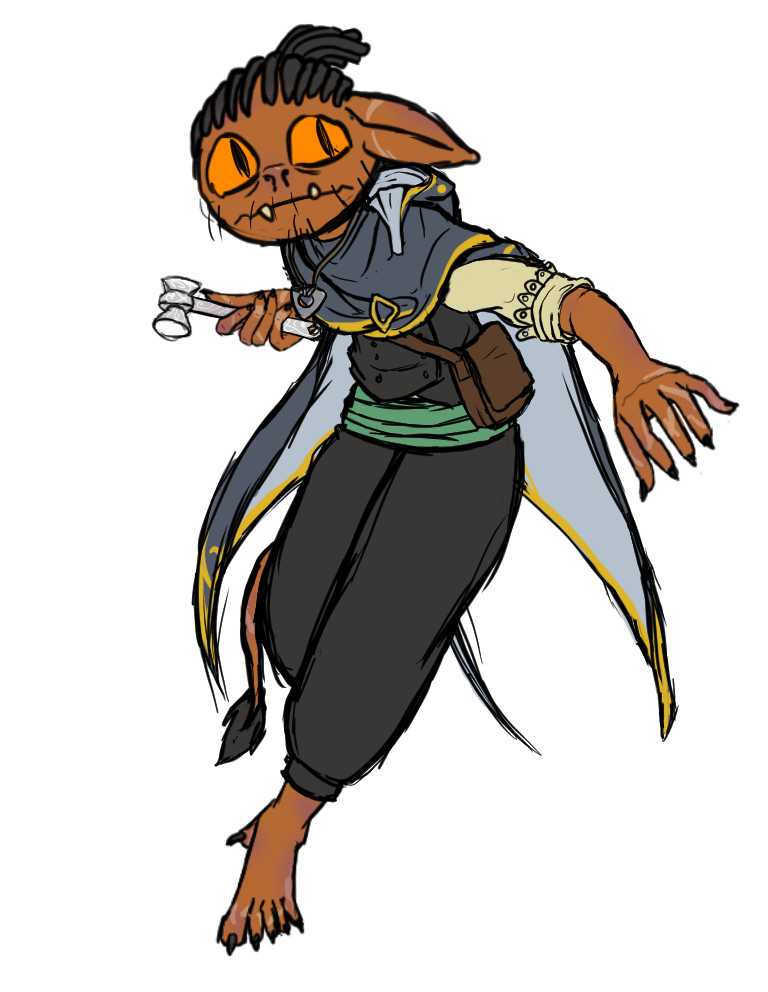 Splicer02's tweet photo. Useless, my #Goblin monk #dndcharacter #characterart https://t.co/z7i5vhlGtp
