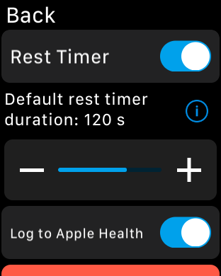 redwards5's tweet photo. @strongapp Good morning, thank you for adding the Rest Timer setting to the #AppleWatch, however every day I start a new workout the setting resets back to On, can it be made to remember the setting I set? Cheers, Ryan https://t.co/PJ9DWzUuog