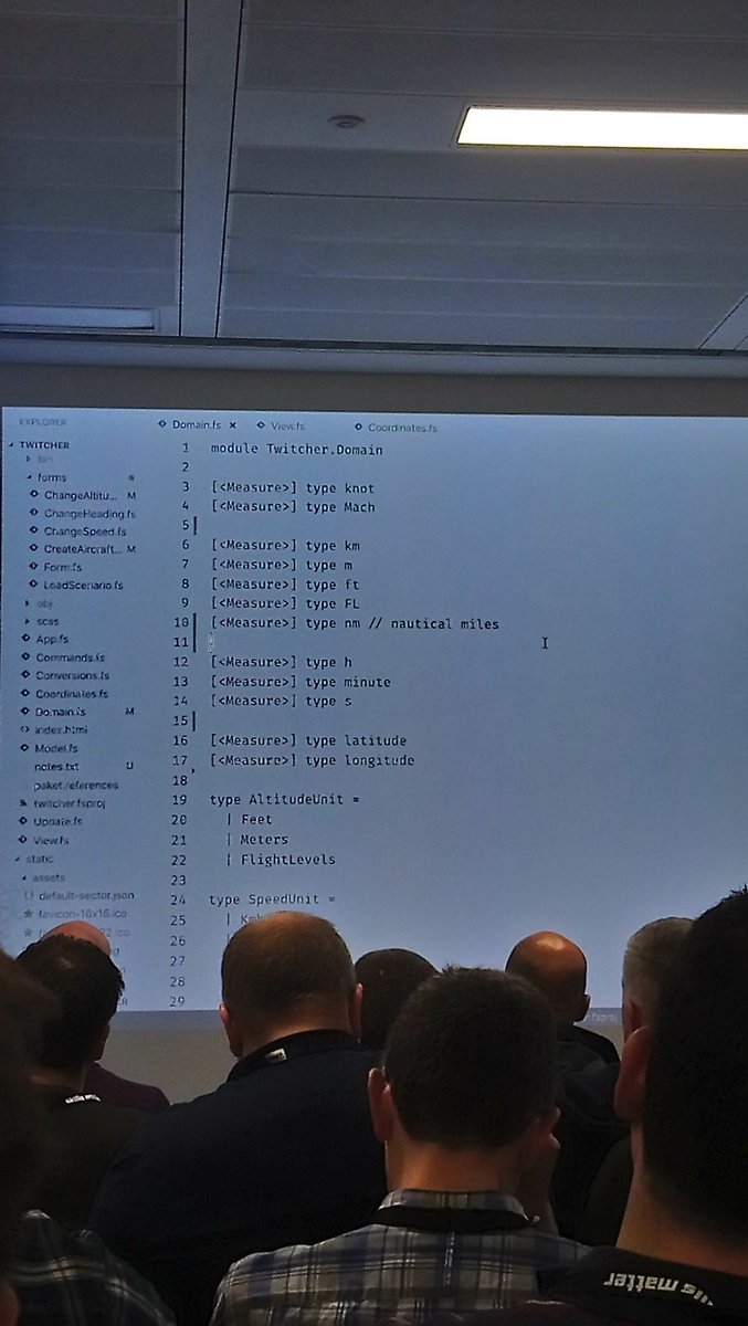alfonsogcnunez's tweet image. F# units of measure are quite useful to make sure of the correctness in a flight control simulator. And of course they&apos;re compatible with @FableCompiler #fsharpx