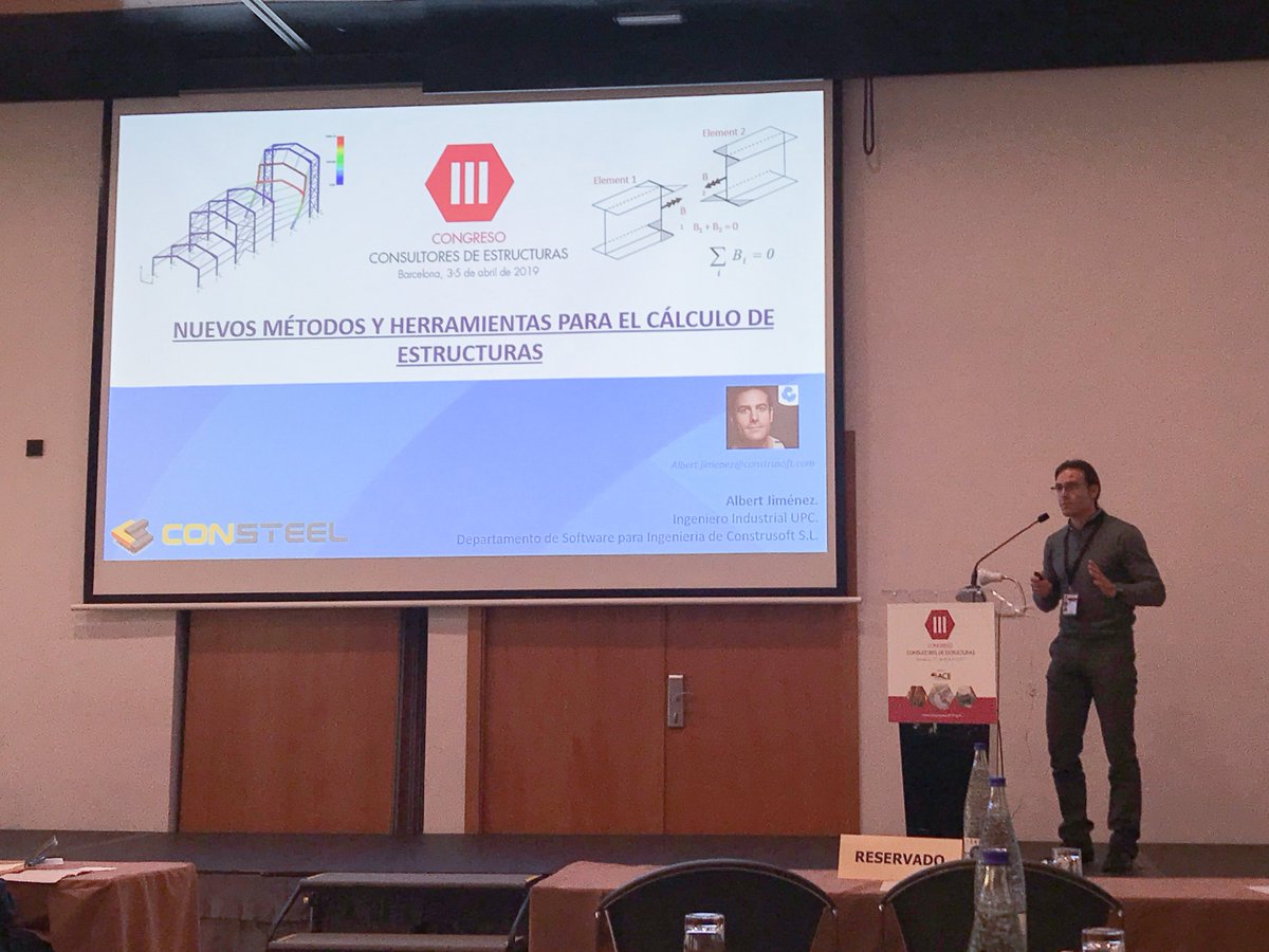 Construsoft_es's tweet photo. Construsoft participa activamente en el III Congreso de Consultores de Estructuras de ACE con 2 ponencias sobre nuevas herramientas y métodos para el cálculo de estructuras y sus uniones.

#Construsoft #IIICongresoACE #ACE #Structures #structuresengineering #Consteel https://t.co/CkDVU1t5zF