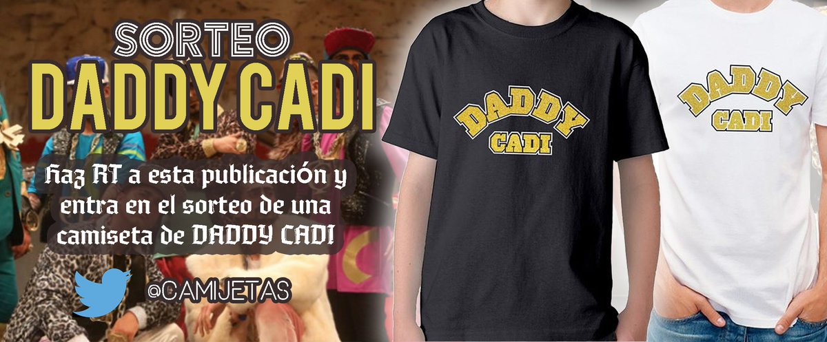 🔥 SORTEO DADDY CADI 🔥

Tal y como os prometimos, aquí tenéis el sorteaco de una camiseta de la chirigota DADDY CADI (disponible en blanca y negra y de hombre, de mujer o de niño)

Solo tenéis que dar RT a este tuit, ¡suerte!