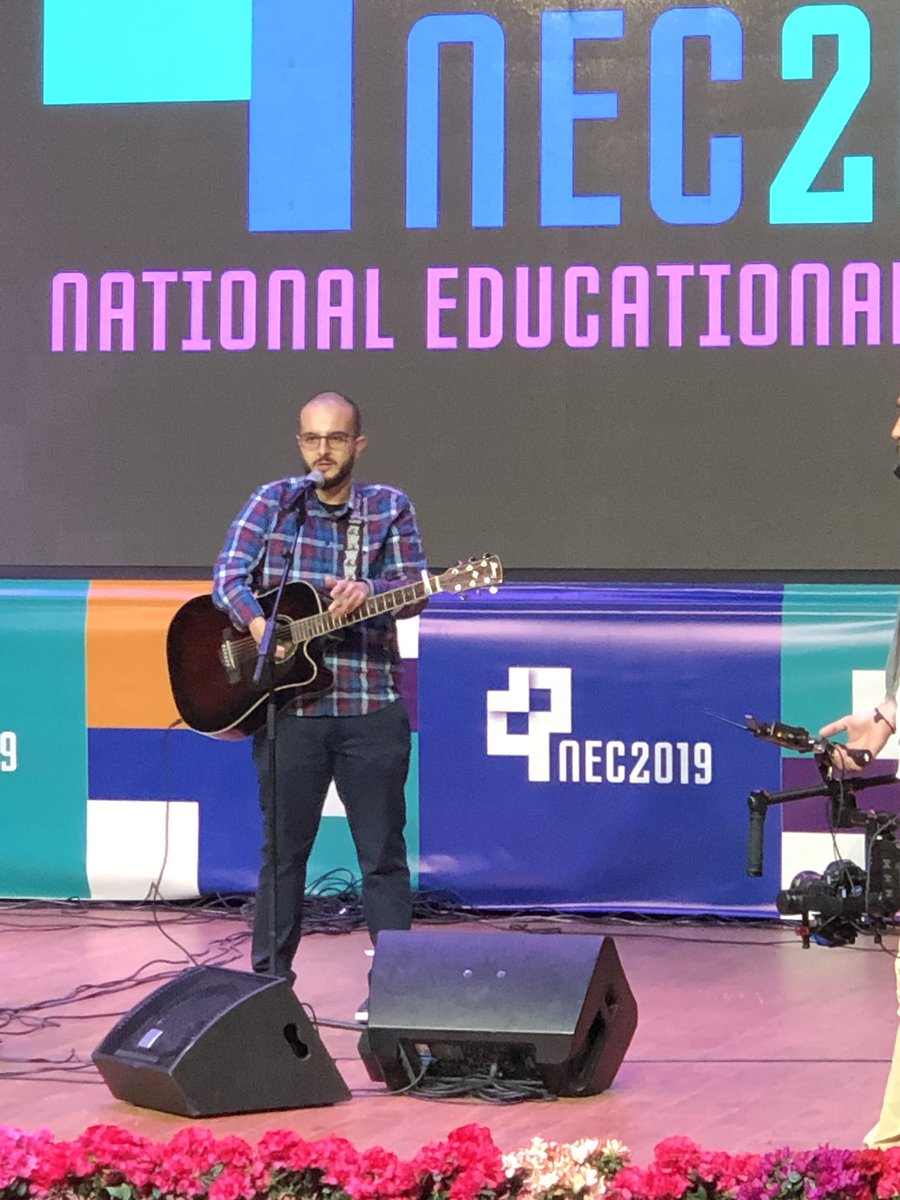 cgedu's tweet photo. Opening session of  #NEC2019 features @SKILDCenter and Michael Kattan, Master’s graduate from University Mary Hardin-Baylor @UMHB as he described theme #UnlockingOurPotential and CGE colleague Brett Everhart speaking on Student Learning Process &amp; Assessment https://t.co/gDFJRsqudY