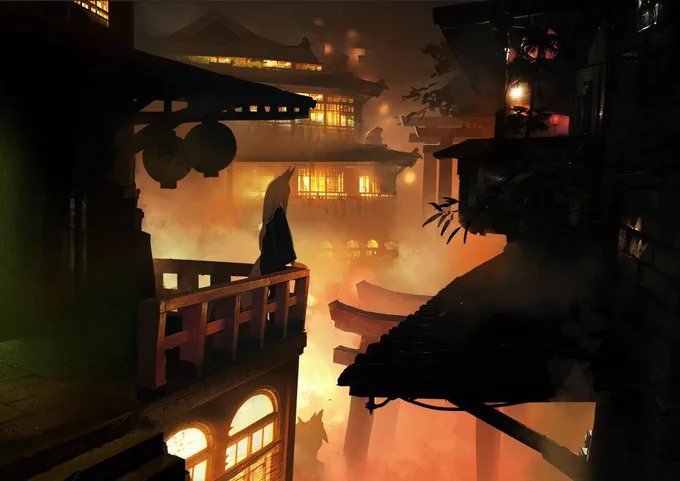 鳥居の向こう側の狐の世界?⛩ 
