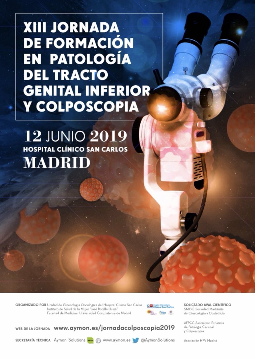 Próximamente nuestras Jornadas de PTGI y Colposcopia. Os esperamos!!! 
aymon.es/jornadacolposc…