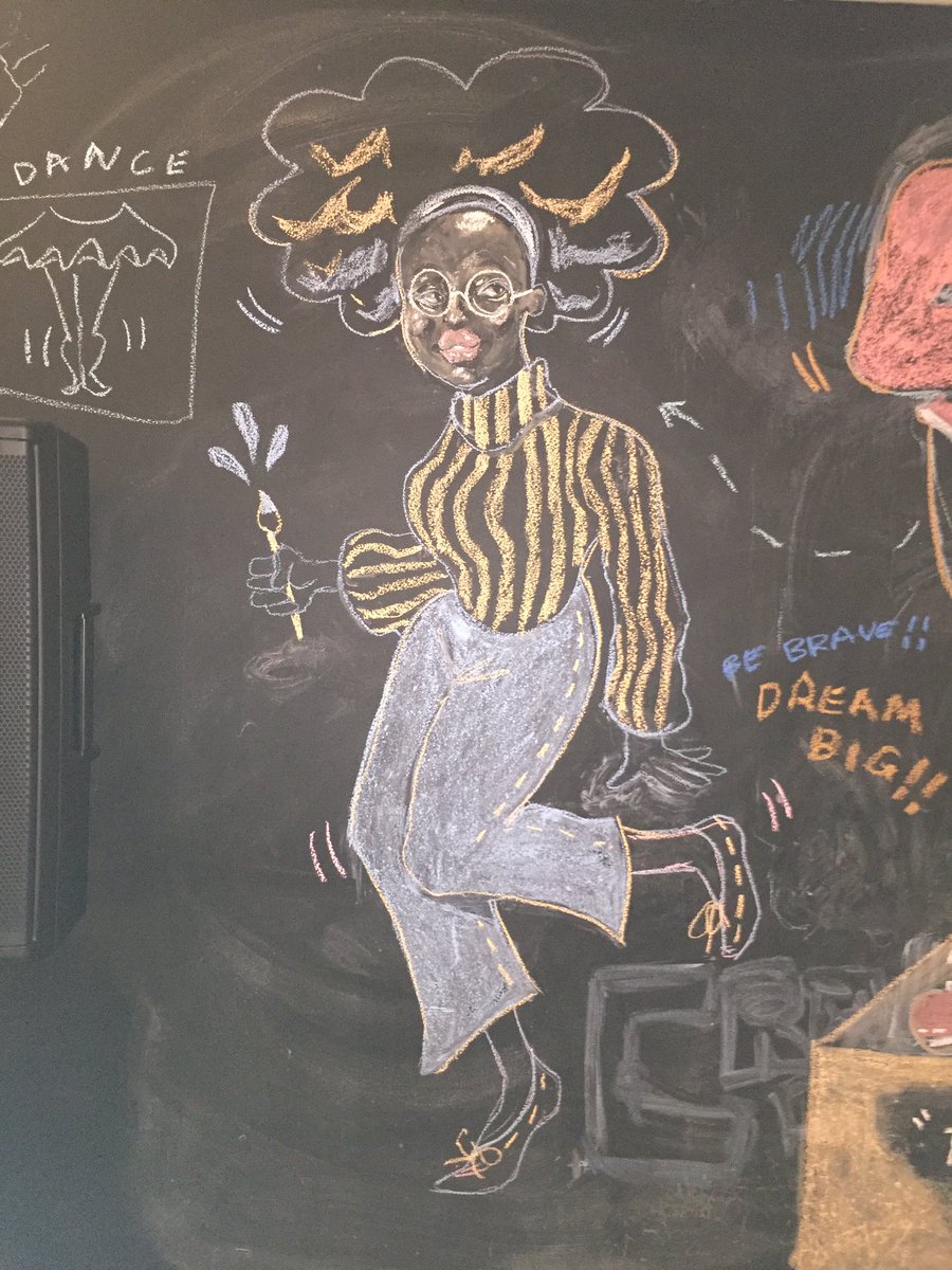 ResponsibleART's tweet photo. Our Resident Student Artist Kevin Hopkins @beebro_irl has come in and brought a tad bit more #CreatePerformInspire “Cool Vibe” to the #MatherJukeJoint #History #Culture #Vibes #SoundAcademy #MatherSchool https://t.co/WCsHHeSzaK