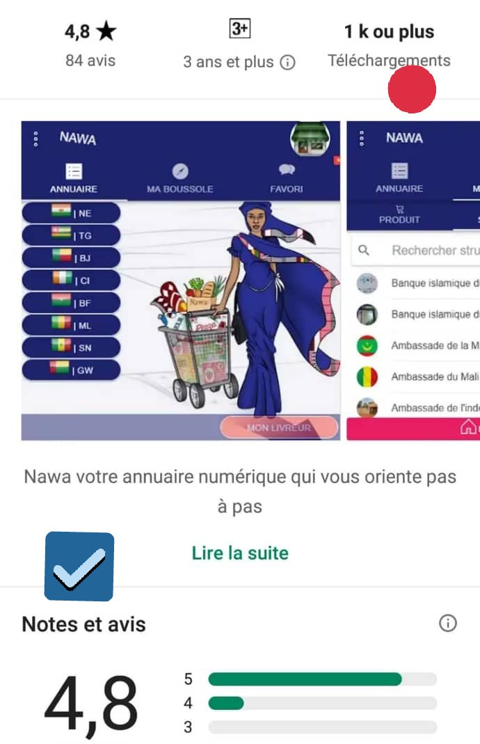 app_nawa's tweet photo. Nawa est un annuaire, c'est l'application Nigérienne qui solutionne des problèmes d'orientation shopping et livraison.
Ne plus bouger!
Télécharger https://t.co/8ToYFewHuq
et saisir une recherche nous proposons toujours une solution.
NB:#APPLICATION_BIEN_NOTÉE_SUR_PLAY_STORE https://t.co/bBMsQLA9C7