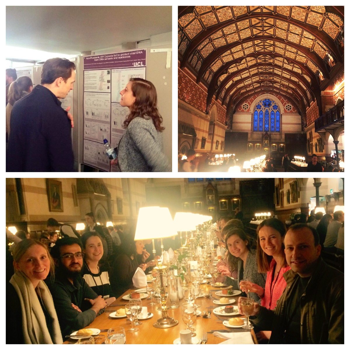 lucygthorne's tweet photo. Final day of #EMBOpathogen final @towerslab poster!Lorena powering through to the end in another great session. Then ending the week in banquet style!fantastic week- BIG thanks to the organisers! https://t.co/eeUzJHmAzm