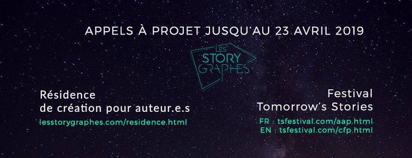 storygraphes's tweet image. Et si vs êtes auteur.e.s #NouveauxMedias, participez aux appels à projet:

🖋️ #residence de création d&apos;auteur.e.s lesstorygraphes.com/residence.html

🎥 #festival Tomorrow’s Stories tsfestival.com/aap.html

#aap #ExperiencesNumeriques #VR  #CinemaInteractif #fiction #documentaire #Animation