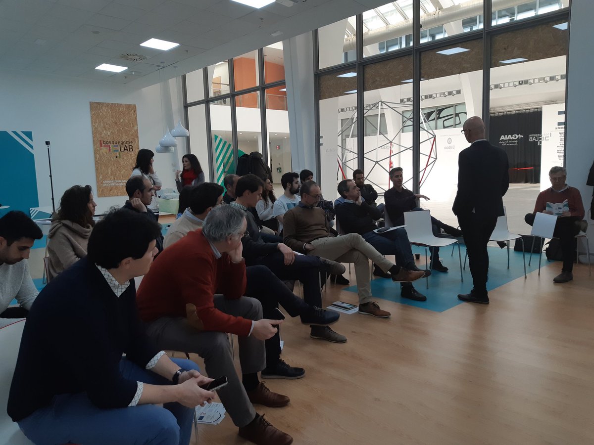 BilbaoAsFabrik's tweet photo. Es el momento de debatir sobre las oportunidades, factores clave y retos para la colaboración inter-empresarial entre todas las empresas presentes @AFMmachinetools @MUnibertsitatea @ClusterGaia #PartnershipBrokering en #BasquegameLab https://t.co/mPuDZtJlOj