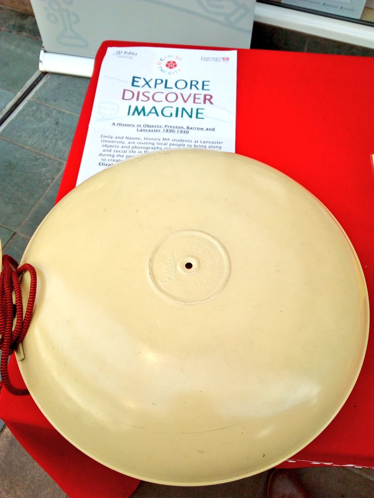 CampusintheCity's tweet photo. Do you know what that object is? Come and visit us at @CampusintheCity to find out with our 'A History in Objects' workshop today!
#OralHistory #RegionalHeritageCentre 
#JoinUsBeInspired https://t.co/DPiKwkq8hj