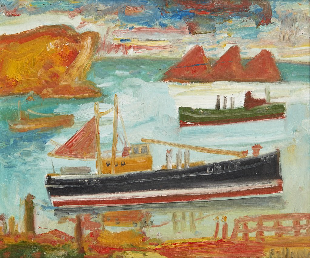 LyonandTurnbull's tweet photo. Credited with pioneering a style of painting combining influences of Impressionism with Naive painting, #JohnBellany painted using his own personal symbolism. A fine selection of #Bellany's works are to be offered in our 17 April #ContemporaryArt auction. https://t.co/yunEZaz3HR https://t.co/8T3PFTGTKL