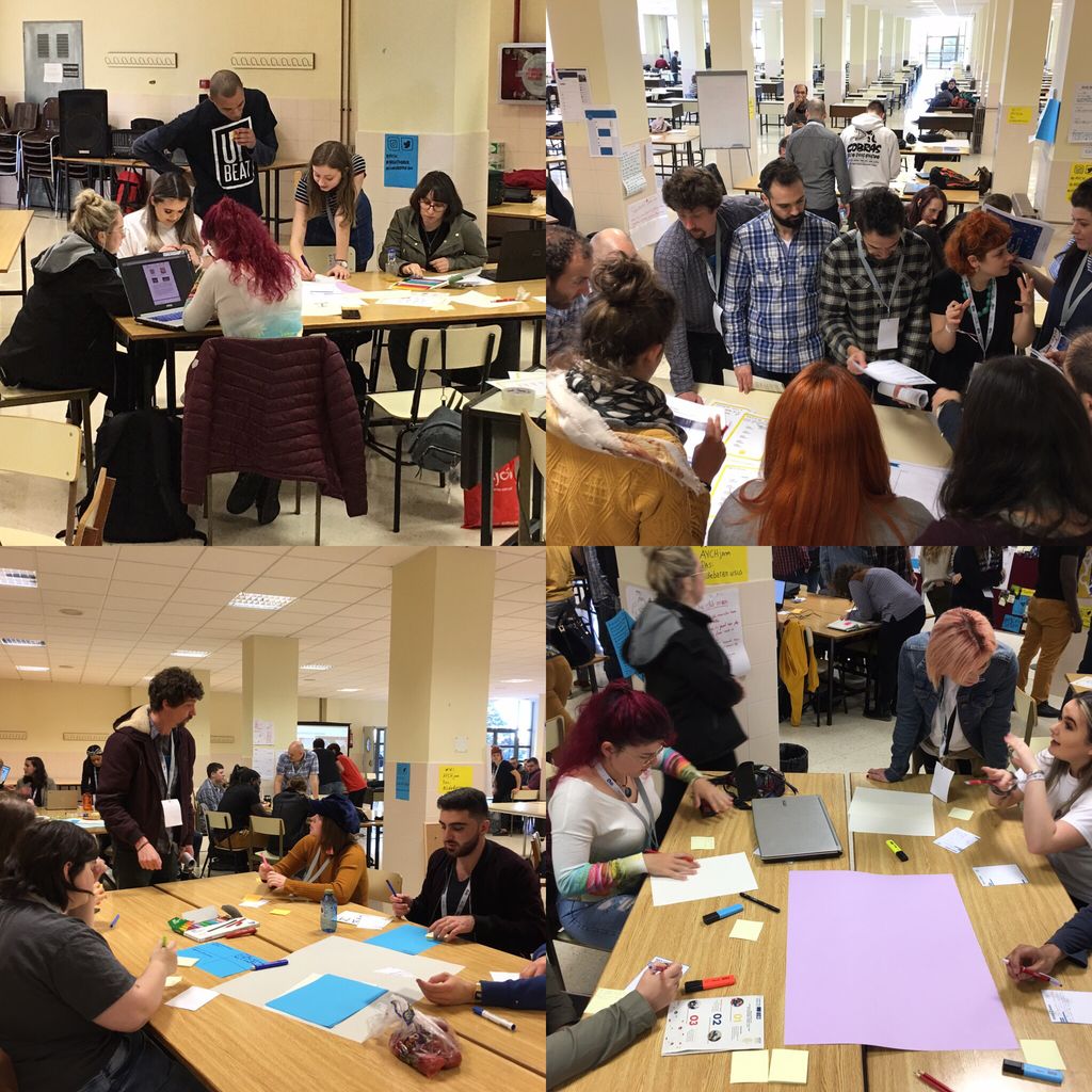 lecolededesign's tweet photo. Really invested people #participants and #mentors for the: from idea to #prototype #hackathon leaded by @lecolededesign #aych #gijon #Interreg #atlanticarea #transnational #AtlanticHubs #atlanticyouth #aychHubs #aychideas #aychambassadors #gijonhack https://t.co/MJq6fhIBF6