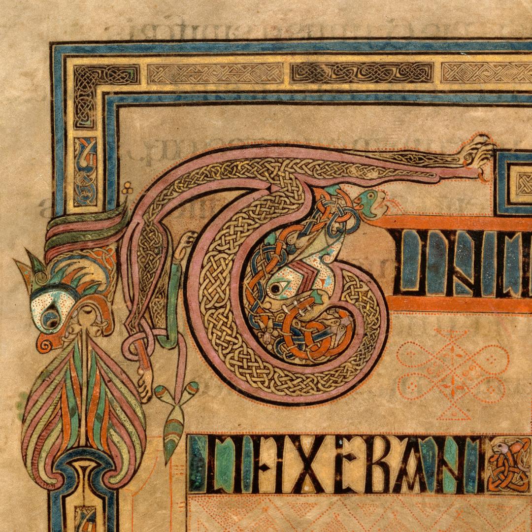 The scribes who worked on the #BookofKells applied their pigments with great creativity, as pure colour and sometimes in opaque, translucent layers. 
#FridayFact
