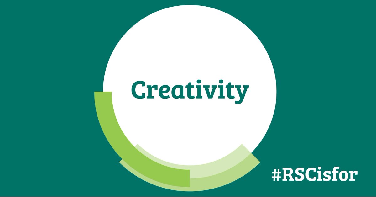 RoySocChem's tweet photo. #RSCisfor creativity. Great things can happen when someone decides to be different.
We need to make sure we are being just as creative as the community we serve to make the biggest difference in the world. https://t.co/lpj4QrcpuX