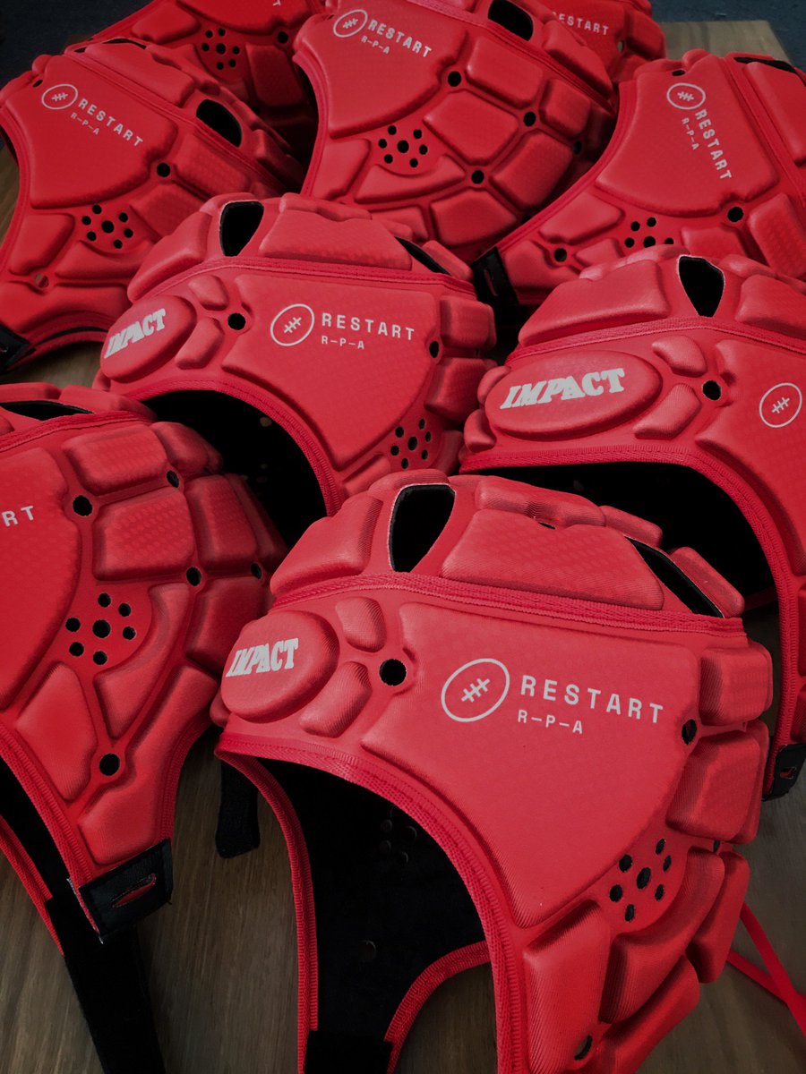 fantastic headguards going to <a href="/RestartRugby/">Restart</a> from <a href="/ImpactRugbyUK/">Impact Rugby UK</a> <a href="/CEOImpactRugby/">CEO</a> <a href="/theRPA/">The RPA</a> <a href="/JoshStrauss1/">Josh Strauss</a> <a href="/JordanCrane86/">Jordan Crane</a> <a href="/texcavubati/">.</a> <a href="/LegOfLam/">Jack Lam 🇼🇸</a> <a href="/Gaz92/">Gary Graham</a> #Restartweekend2019 #onlyimpact
