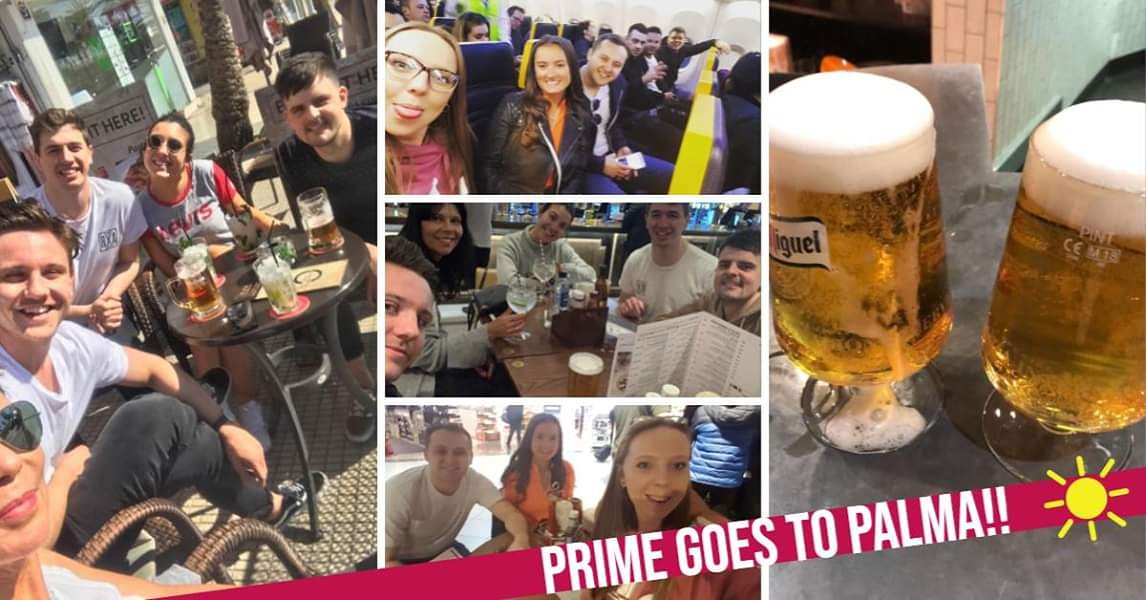 WorldofPrime's tweet photo. It's time to get the flip flops out as Prime have hit Palma!πππ
Another successful year means another annual holiday incentive for the team so this morning they've backed their bags and jetted off to Palma for a weekend of fun in the sun. ππ
#holiday #targethitting #palma https://t.co/025o7ZaVcx