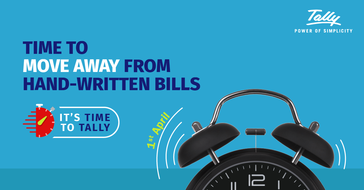 tallysolutions's tweet photo. Still writing bills?
It's Time To Tally!
Digitise your business right from the beginning of the new financial year ➡ https://t.co/R2XyJvcft4
#ItsTimeToTally #invoice https://t.co/AEDVY4i6Gg