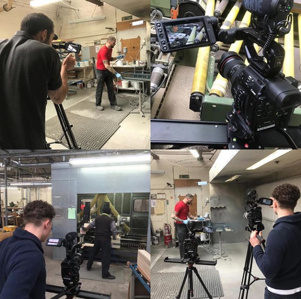 CubeVideoUK's tweet photo. We loved filming with the fabulous @BurbidgeKitchen at their factory in Coventry yesterday, here's some behind the scenes snaps! #cubevideo #burbidgekitchens #videoproductioncompany #videoproduction https://t.co/2Wt3ZUfu1H