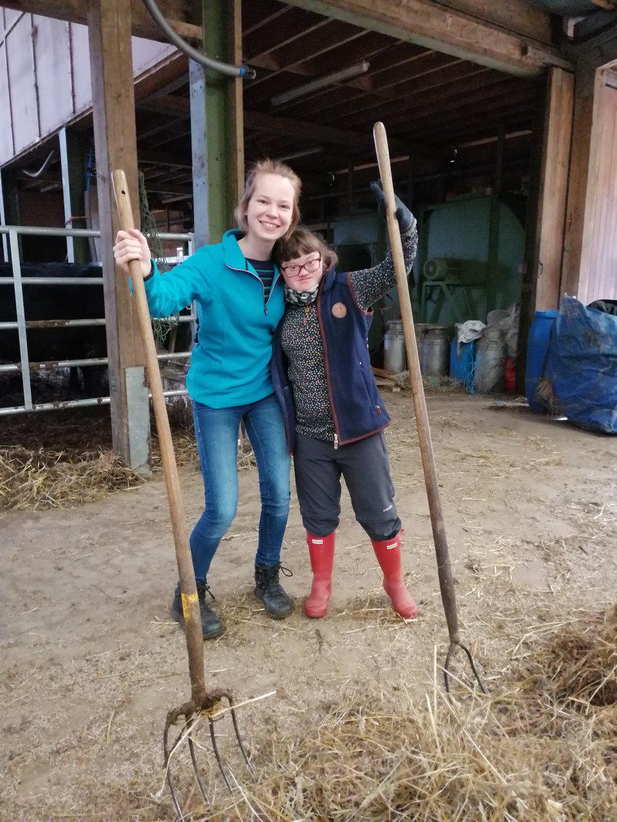 CamphillVillag1's tweet photo. #ottakeover Catherine spends part of the week with the Social Farm. We helped to muck out the animals and bed them up for the day. It’s great when the people we support show us how to do things and take pride in what they’ve learned. Megan & Sophie
#alifeofopportunity https://t.co/oA37rqigKL