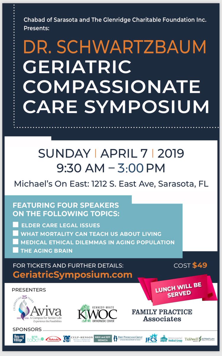 AgeFriendlySRQ's tweet photo. AFS is looking forward to sharing the @SRQCountyGov survey this Sunday at @MichaelsOnEast during the Dr. Schwartzbaum Geriatric Compassionate Care Symposium. Be sure to pop by the booth &amp; help our county identify 3–5 priorities for its #AgeFriendly future @JoEisenberg #ForAllAges https://t.co/JPfysoLusX