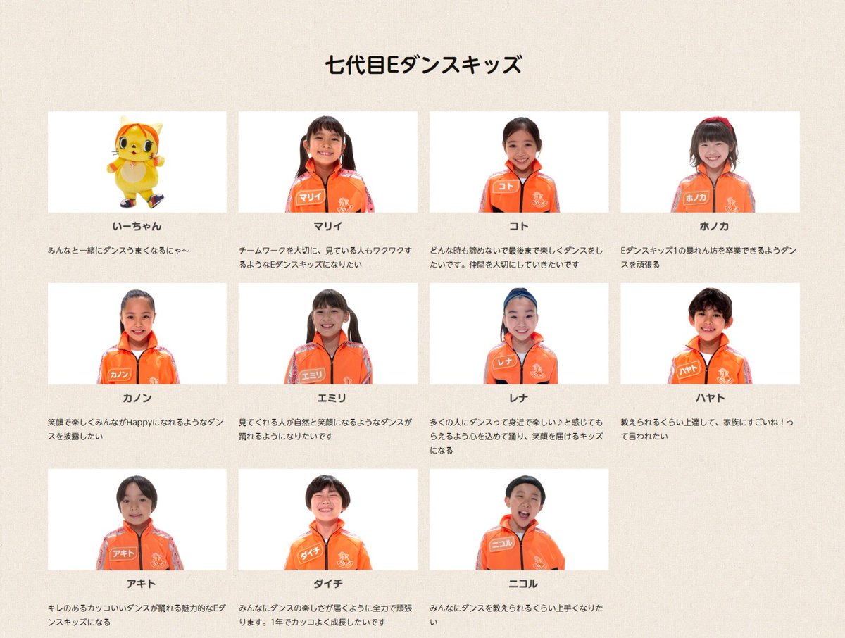 はる Eダンスアカデミー シーズン7 エミリちゃんホノカちゃん残留が嬉しい レナちゃん見覚えあると思ったら5代目の子が復活 安定の ボナプロ枠からマリイちゃん 気になるのはリニューアルして加わったゆるキャラの存在 いるのか Eアカ