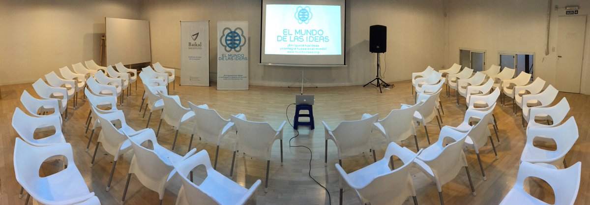 Hoy va a ser un gran día.
¡Hoy empieza El Mundo de las Ideas 2019!
Gracias <a href="/institutobaikal/">Instituto Baikal</a> por recibirnos.