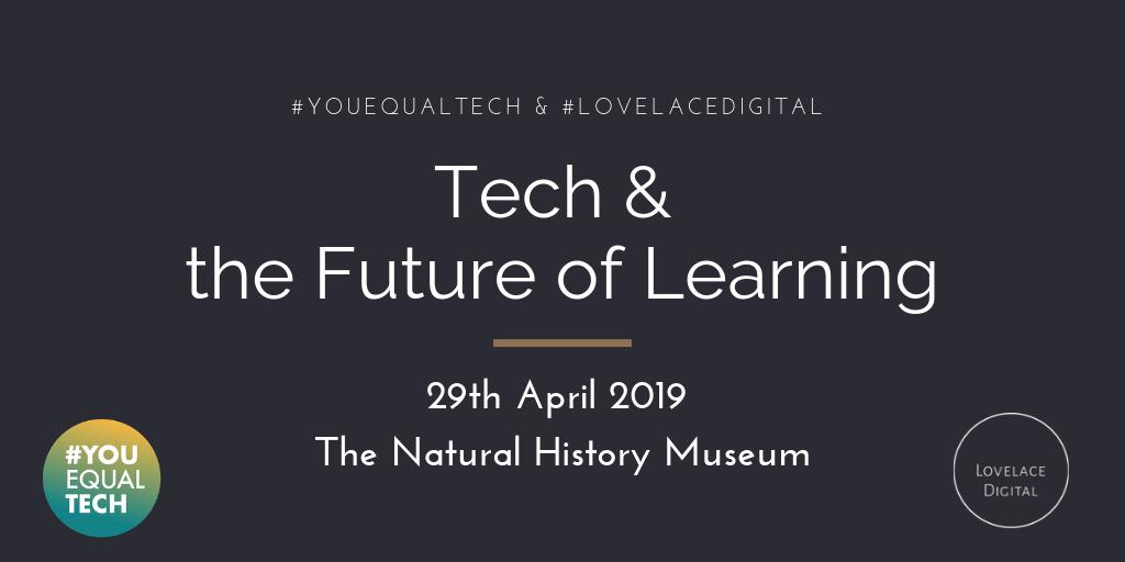 lovelacedigi's tweet image. It&apos;s official!! #LovelaceDigital &amp;amp; #YouEqualTech are at @NHM_London on 29th April for an after-hours event exploring #Tech and the Future of #Learning

Featuring ideas from @jesswade @ollyemotech @FINOkoye and @CodeYourFuture_ 💥

Register here to join: buff.ly/2Uzv7Xv