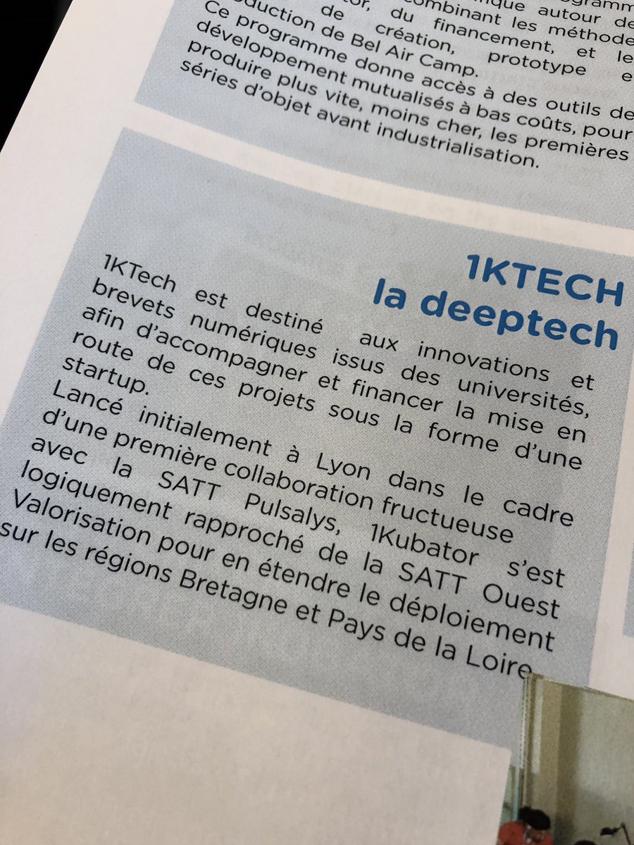 OuestValo's tweet photo. #1ktech est un programme qui permet d’accompagner la création de #startup #deeptech issues de la recherche publique. Rapprochement de @OuestValo &amp; @1KRennes 
Intervention de @ChaponCyrille, dir. Transfert et Marketing @OuestValo , membre de @ReseauSATT https://t.co/fg0VlWogzA