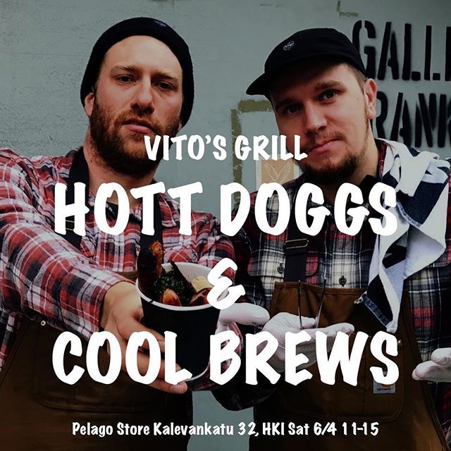 Tomorrow at @pelagostore Helsinki the pedal powered grillers and steamers are back as #vitosgrill is HOTT for a day. Both meaty and veggie doggies served at the backyard. bit.ly/2OSSSVo