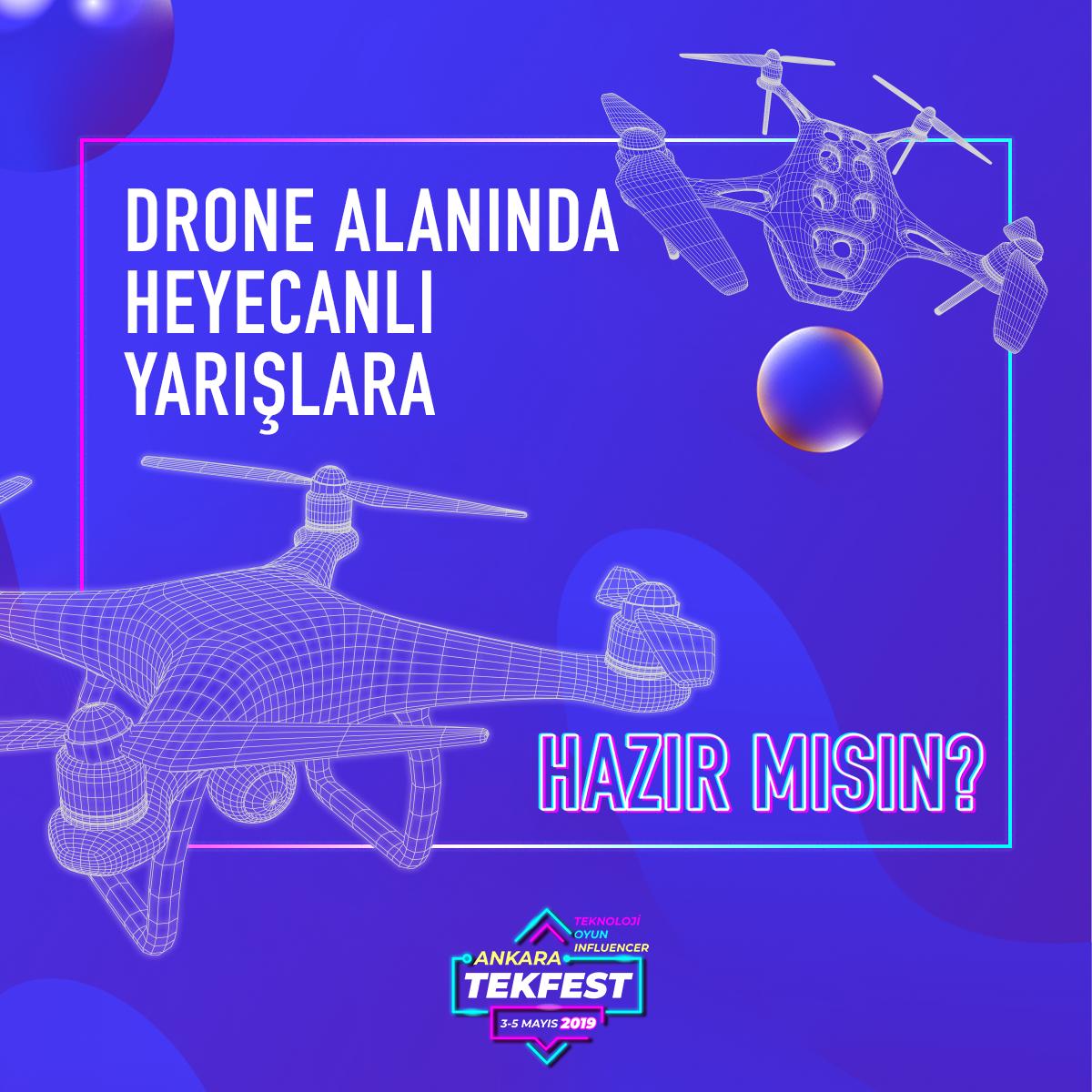 tekfestankara's tweet photo. Drone alanımızda yapılacak olan yarışları ve gösterileri kaçırmamak, aynı zamanda unutulmaz bir gün geçirmek  için biletinizi almayı unutmayın!

https://t.co/qKKcHwhjsK 

#tekfest #drone #esports #turnuva #vr #etkinlik #festival #csgo #PUBG #twitch #YouTubers https://t.co/71WtQmmDae