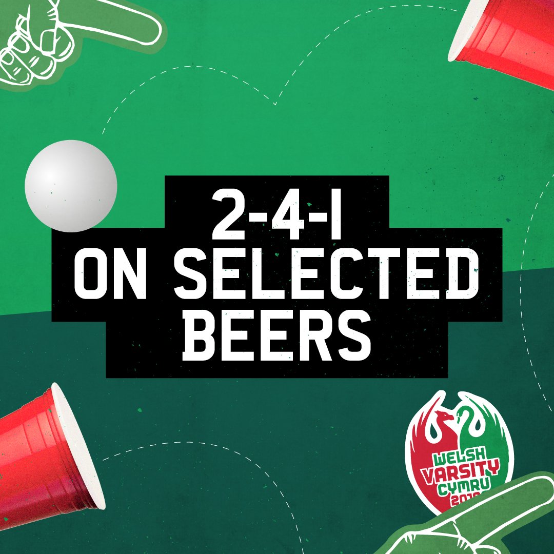 TBLswansea's tweet photo. To book your table for Varsity with us call us or email. 2-4-1 on selected beers.
#Varsity2019
#Swansea v #Cardiff
#Studentnightout https://t.co/FptHlopWwA