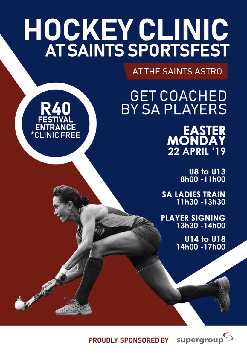 Want to get coached by SA players. Register to be part of the clinic happening on Easter Monday at the <a href="/ststithians/">St Stithians College</a> Astros. <a href="/SuperGroupLtd/">Super Group Ltd</a>  eepurl.com/gmYpJT