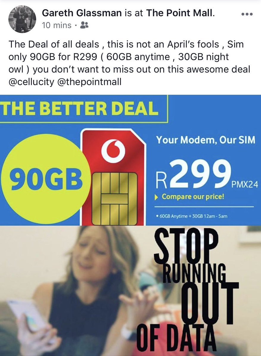 Not an April’s fool, come get this amazing deal Cellucity <a href="/thepointmall/">The Point Mall</a>