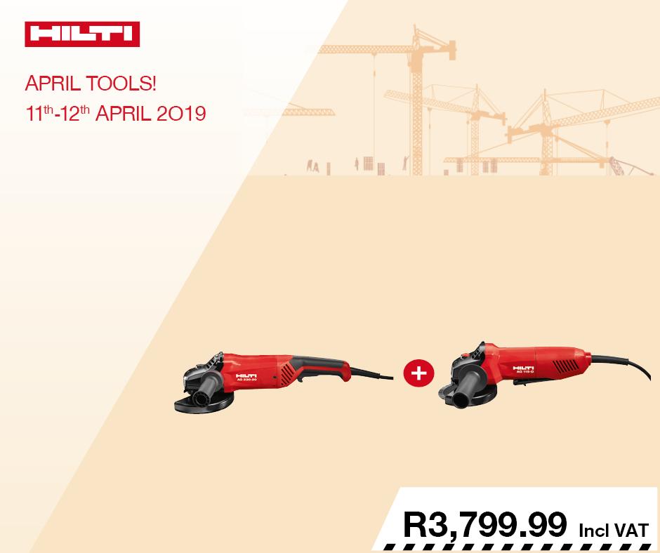 HiltiSAfrica's tweet image. Get ready for low prices on power tool combos and amazing giveaways. Check out this offer on a Baby and Big Grinder combo. Visit Hilti Online to find out more ==&amp;gt; hilti.link/E7g 

#HiltiZA #AprilTools #PowerToolsSale