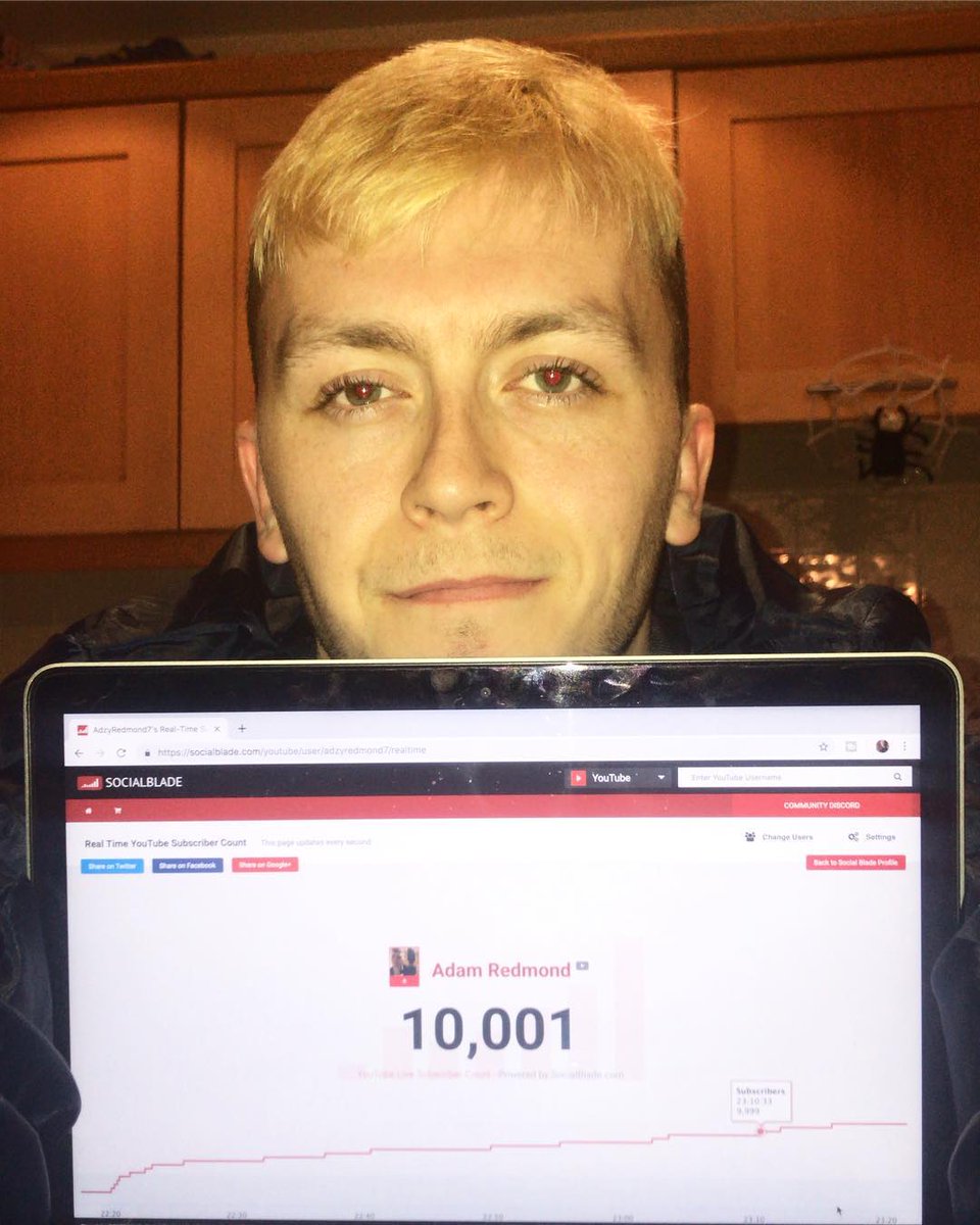ItsAdamRedmond's tweet photo. Really doing it! Love YouTube, keep grinding away cause I can smell that 100K @YouTube plaque this year #YouTube #IrishYoutuber #WatchThisSpace https://t.co/ZY733t425x