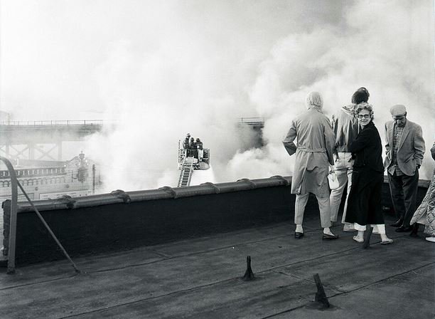 FFBehavior's tweet photo. After climbing to the roof and watching the fire with her neighbors, Mrs. Flannery told her son Timothy "When you take that civil service test, pray you get on the Engine. Those ladder men do nothing but stand around. No son of mine is going to just stand around." (FDNY photo) https://t.co/dLHt9OIH3e
