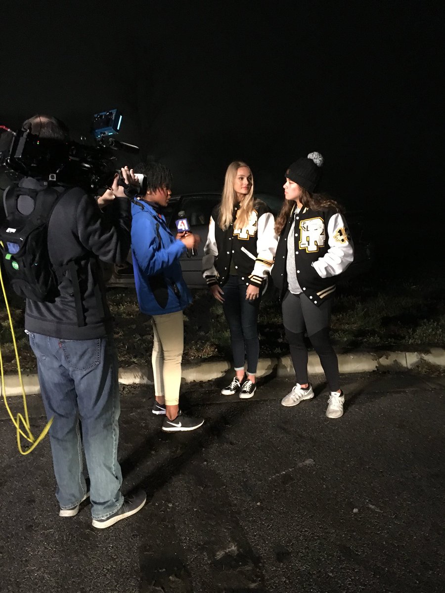 raypecschools's tweet image. Preparations continue for today’s mock crash @ RPHS. @41actionnews Rae Daniel interviews Megan Sundquist and Morgan Houston from @rphssadd about today’s event. #raypec #sadd #drivesafe
