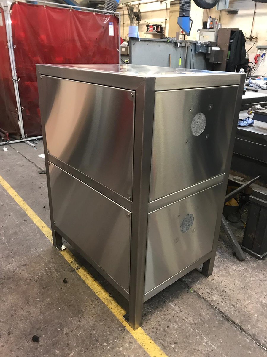 Ready for dispatch!! Bespoke manufactured Ultra Sonic Cleaning trolley &amp; Acoustic box. #stainlesssteel