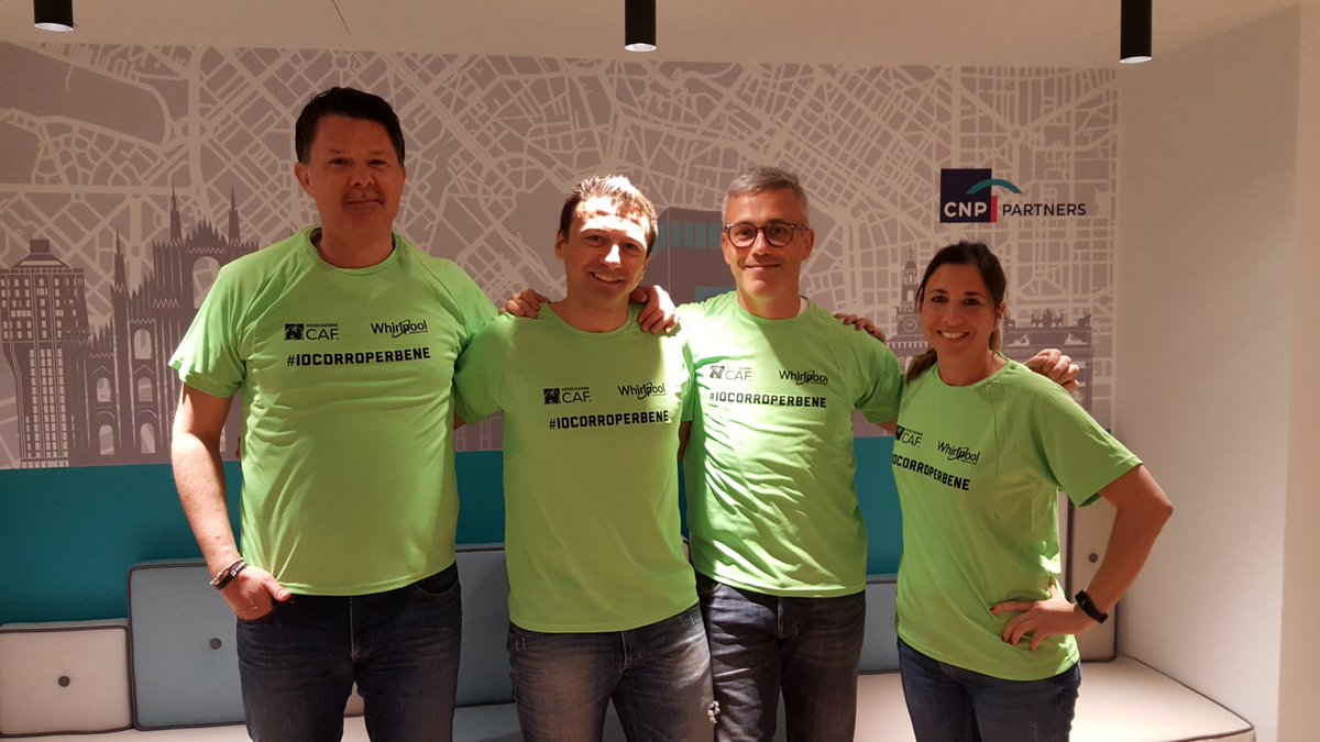 Il nostro team di sportivi è pronto per la #MilanoMarathon! Correranno per sostenere l'<a href="/associazionecaf/">Associazione CAF</a> . In bocca al lupo a Andrea Lugaro, Angelo Menna, Davide Zappa e Nicoletta Santulli da CNP Partners Italia!
#iocorroperbene #CNPPartners
