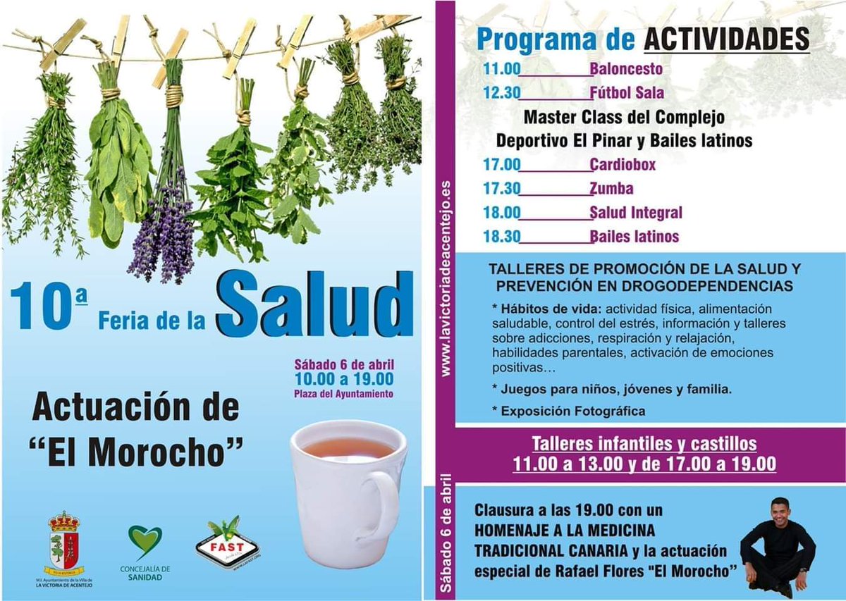 Atención #Tenerife Mañana sábado estaremos en la 10ª Feria de la Salud de La Victoria con nuestra 🚍 para ponértelo fácil, ¿te sumas? #DonaSangre
⏰ De 10:00 a 18:30 horas