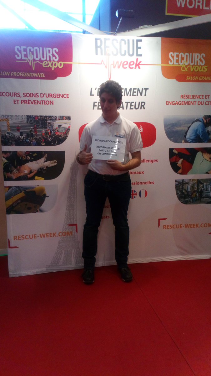 On l'a fait ! Nous avons battu le record du monde de massage cardiaque en continu 💪🏼💪🏼 Merci à tous les participants et surtout l'<a href="/UNASS_fr/">UNASS</a> qui a assuré toute la nuit !! Le world life continue à Secours &amp; Vous 😁

#SecoursEtVous #rescueweek #wlc #prevention #premierssecours